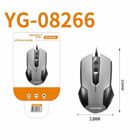 Computer Mouse, Pointing Device - CIAOBOSI YG-08266 5V 1600 DPI Optical Mouse - Gray, wholesale price