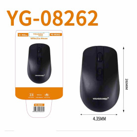 Mouse, Peripheral - CIAOBOSI YG-08262 1.5V 2.4GHz Wireless Mouse - Black, wholesale price.