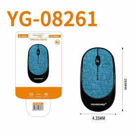 Wireless Mouse, Computer Mouse - CIAOBOSI YG-08261 1.5V 2.4GHz Wireless Mouse - Blue, wholesale price