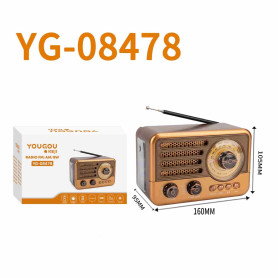 Récepteur, Transistor - Radio Portable Multi Bande FM/MW/SW CIAOBOSI YG-08478 - Marron, prix de gros.