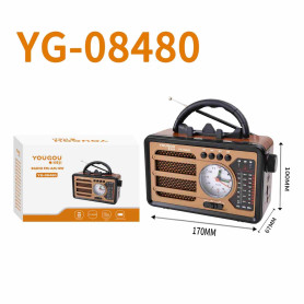 Récepteur, Transistor - Radio Portable Multi Bande FM/MW/SW CIAOBOSI YG-08480 - Marron, prix de gros.