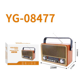Récepteur, Transistor - Radio Portable Multi Bande FM/MW/SW CIAOBOSI YG-08477 - Marron, prix de gros.