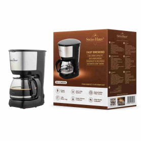 Coffee Machine, Brewer - Swiss Haus SH-CM2212 750W Anti-Drip Coffee Maker - Black, wholesale price