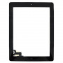 vitre tactile pour iPad 2 noir 