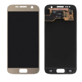 Écran, Display - Ecran Samsung Galaxy S7 (G930F) Or + Châssis (Original Démonté) - Grade A, prix de gros.