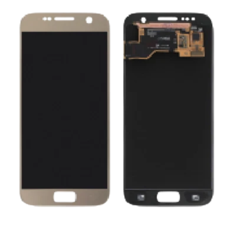 Écran, Display - Ecran Samsung Galaxy S7 (G930F) Or + Châssis (Original Démonté) - Grade A, prix de gros.
