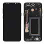 Écran, Display - Ecran Samsung Galaxy S9 Plus (G965F) Noir + Châssis (Original Démonté) - Grade A, prix de gros.