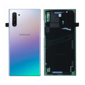 Dos, Coque, Panneau - Vitre Arrière Samsung Galaxy Note 10 (N970) Argent Stellaire, prix de gros.