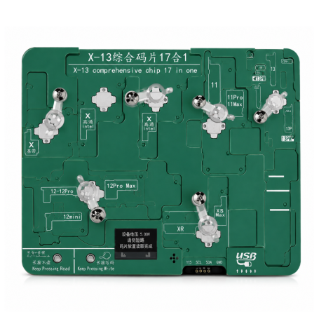 Outil de Réparation, Kit de Diagnostic - Support de Test de Puces Composite YCS 17-en-1 pour Iphone X -13 Pro Max, prix de gros.