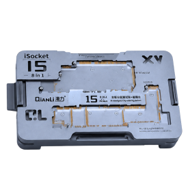 Outil de Réparation, Kit de Diagnostic - Cadre de Test de Carte Mère 8-en-1 avec Plateforme de rebillage QIANLI iSocket pour Iph