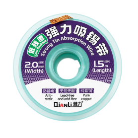 Mèche à Souder, Fil à Dessouder - Tresse à Dessouder QIANLI à Faible Résidu et Haute Absorption, prix de gros.