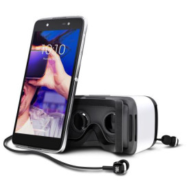 Smartphone, Téléphone - Alcatel Idol 4 6055K 16 Go Gris Foncé avec Casque VR - Neuf, prix de gros.