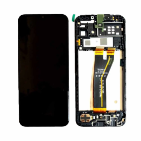 Écran, Display - Ecran Samsung Galaxy M14 5G (M146) Noir + Châssis, prix de gros.