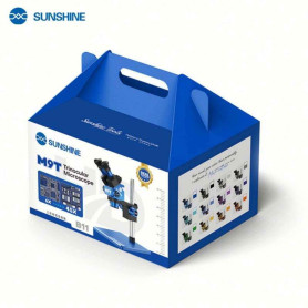Microscope, Loupe - Microscope Stéréo Trinoculaire SUNSHINE M9T-B11 - Bleu, prix de gros.