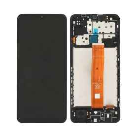 Écran, Display - Ecran Samsung Galaxy M12 (M127) Noir + Châssis (OEM), prix de gros.
