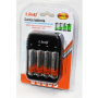 AA / AAA Battery Charger with 4 LinQ ZN-422-A5 4800mAh AA Rechargeable Batteries