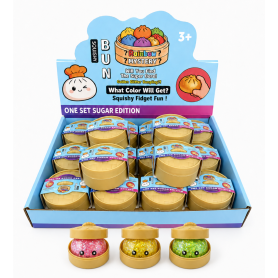 Jouets, Gadgets - Mini Squishy Bun Perles d'Eau Glitter Multicolore Boîte Mystère PDZ55 - Lot de 12 Pièces Assortis, prix de gro