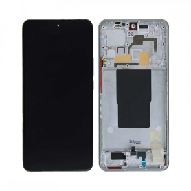 Écran, Display - Ecran Xiaomi 12T Pro Gris + Châssis (OEM), prix de gros.