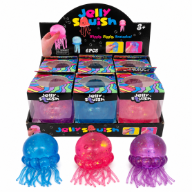 Jouet Anti-Stress, Squishy - Jelly Méduse Squishy Pailleté Nee Doh DSM - Lot de 6 Pièces, prix de gros.