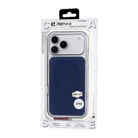 Étui, Protection - Coque Magnétique Pour Téléphone Avec Bouton IA REMAX RMC-15, Compatible iPhone, Antidérapante, Bleu, prix de 