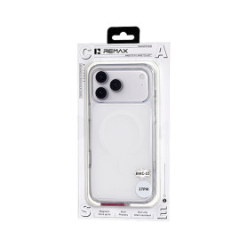 Étui, Protection - Coque Magnétique Pour Téléphone Avec Bouton IA REMAX RMC-15, Compatible iPhone 17 Pro Max, Antidérapante, Tra