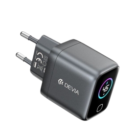 Adaptateur, Chargeur - Chargeur GaN 45W + Porte USB-C Devia Ultra 10 - Noir, prix de gros.