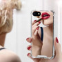 Coque en Silicone Protection avec Miroir - iPhone