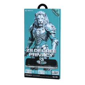 Screen Protector - REMAX GL-45 Kinglion Streamer Series High-Strength 28° Privacy Tempered Glass for iPhone 11 to 18, wholesale 