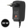 Universal Mains Charger 30W 3 to 12V, 6 Nozzles + USB Port LinQ T-129