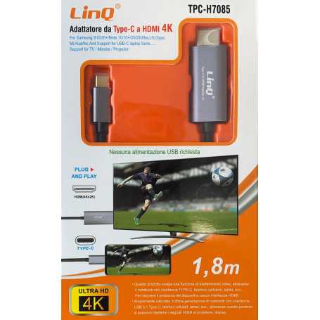 LinQ TPC-H7085 / H7083 Type-C / HDMI 4K 1.8m adapter