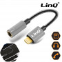 Adaptateur Audio Lightning / Jack 3.5mm Femelle Nylon Tressé 15cm LinQ A3523