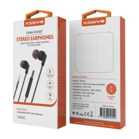 Oreillettes, Casque, Accessoire - Écouteurs Stéréo Intra-Auriculaires Jack 3.5mm XSSIVE XSS-EP21 – Noir, prix de gros.