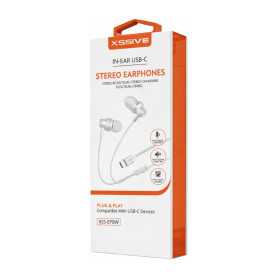Écouteurs Stéréo USB-C XSSIVE XSS-EP25W Blanc | EasyMobile