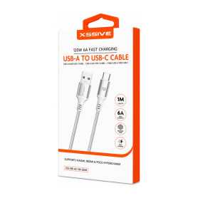 Chargeur, Connecteur - Câble USB-A vers USB-C XSSIVE XSS-BR-AC-1M Charge Rapide 120W 6A 1M, prix de gros.