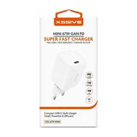 Adaptateur, Bloc d'alimentation - Chargeur Super Rapide GaN PD 67W Mini XSSIVE XSS-67W MINI, prix de gros.