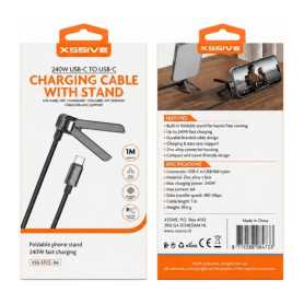 Chargeur, Connecteur - Câble de Charge USB-C/USB-C avec Support - 1M - XSSIVE XSS-STCC-1M, prix de gros.