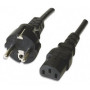 LinQ EU2A PC power cable European Monitor with Schuko plug 1.6m Black