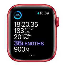 Apple Watch Series 7 GPS 45mm Rouge Aluminium - Montre Connectée sans Bracelet et Accessoires Grade A
