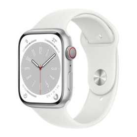 Apple Watch Series 8 Cellulaire 45mm Blanc Aluminium avec Bracelet - Grade A avec Boîte et Chargeur | Montre Connectée Premium