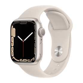 Apple Watch Series 7 GPS 41mm Lumière Stellaire Aluminium - Montre Connectée Grade A avec Boîte et Chargeur