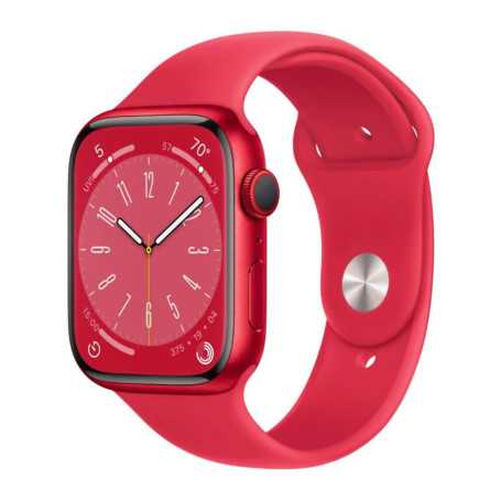 Apple Watch Series 8 GPS 45mm Red Aluminum Smartwatch - Grade A with Box & Charger