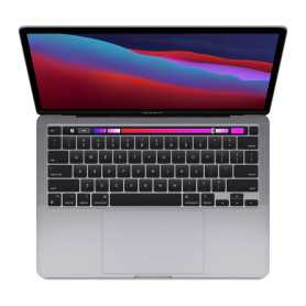 Ordinateur Portable, Laptop - MacBook Pro 13" A2338 8 Go/256 Go SSD - Apple M1 - Gris - QWERTY - Grade A - Sans Boîte et Chargeu