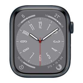 Apple Watch Series 8 GPS 45mm Midnight Aluminium - Sans Bracelet, Grade AB, Offres Économiques