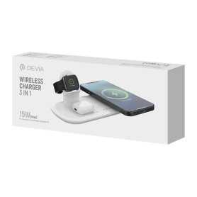 3 in 1 Magnetic Wireless Charger - Fast Charging for iPhone AirPods iWatch - Devia Smart Series