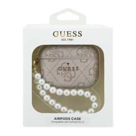 Étui, Housse - Coque de Protection pour AirPods Pro 3 PU Pearl Strap Classic Logo GUESS GUAP3P4E4PSP - Rose, prix de gros.