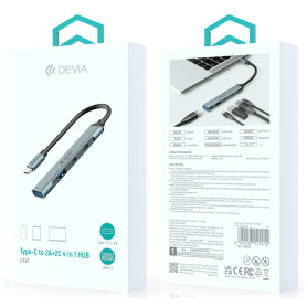 DEVIA- Lite1 4 in 1 Type-C HUB USB3.0+USB2.0+TYPE-C*2