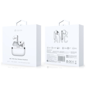 Devia Bluetooth earphones TWS Ultra1 with ANC EM031 - White