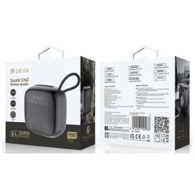 Enceinte Sans Fil 500 mAh Devia Sound Lite2 - Charge USB-C - 5W - Gris