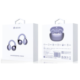 Devia Bluetooth earphones OWS Pro2 Clip-on EM402 - Purple