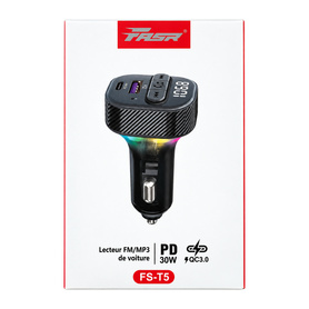 FM/MP3 Bluetooth Transmitter for Car PD 30W QC3.0 FASR FS-T5